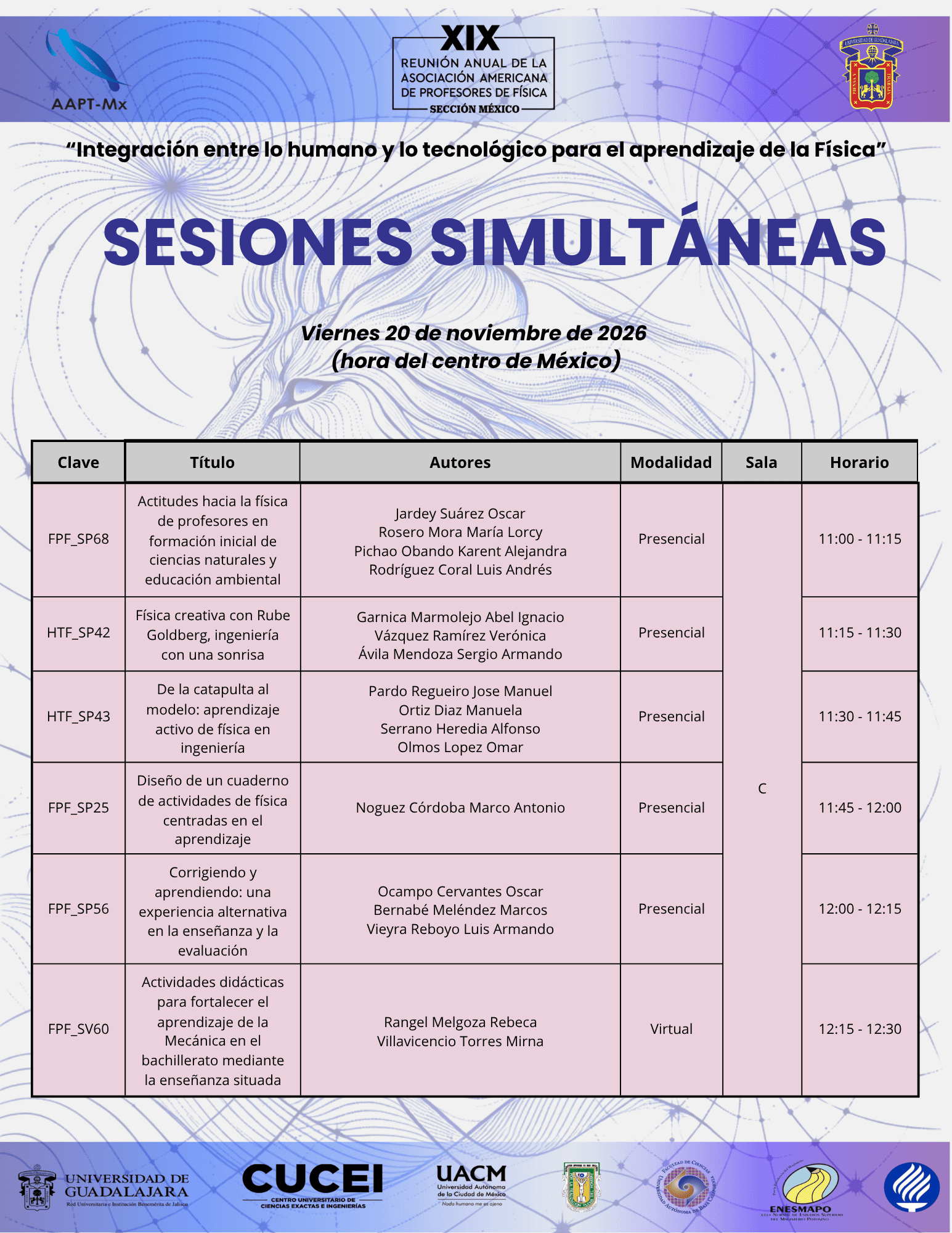 Sesiones Simultáneas - Viernes 20 (Sala C)