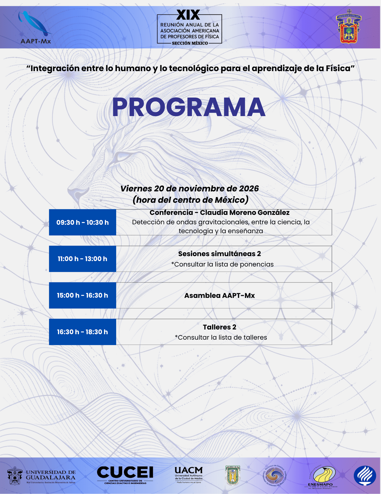 Programa Viernes 20 de Noviembre